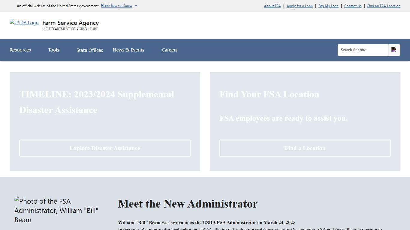 Farm Service Agency (FSA) Farm Service Agency