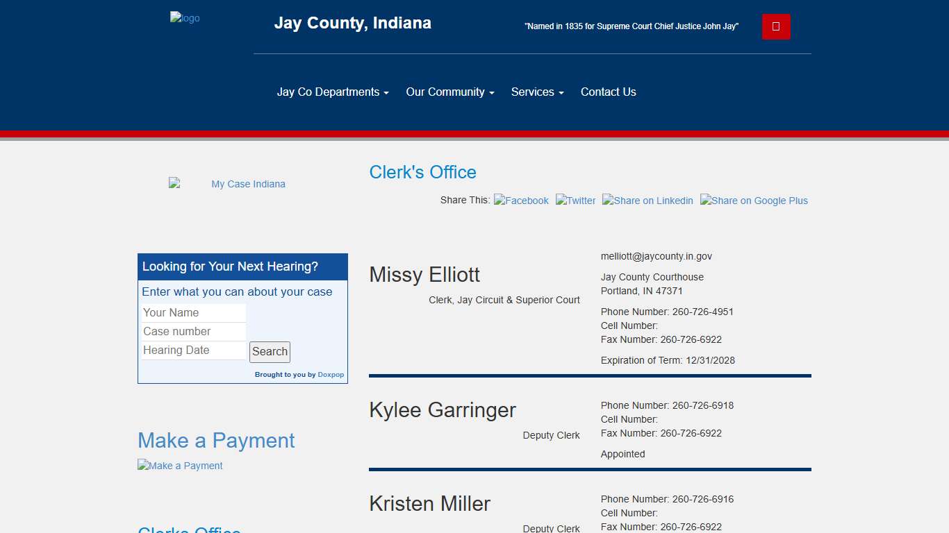 Jay County, Indiana / Jay Co Departments / Clerk's Office - Jay County, Indiana