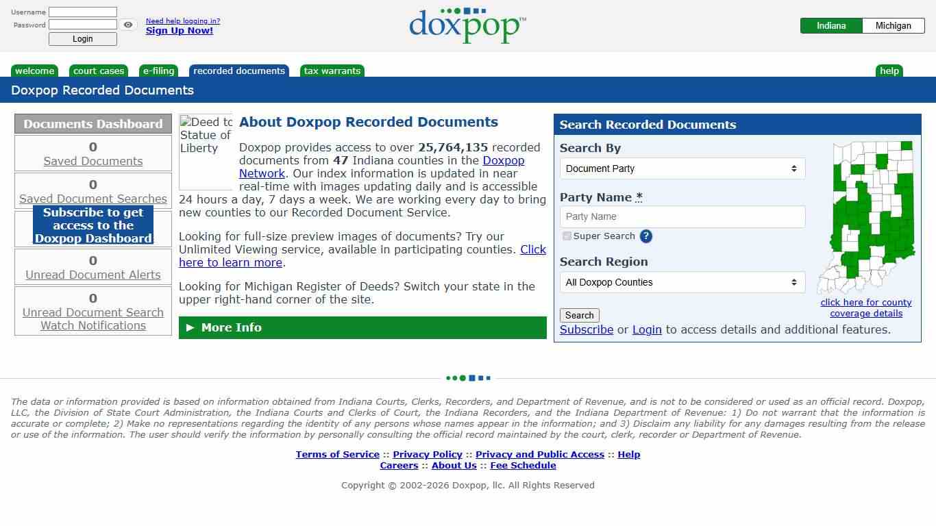 Doxpop Recorded Documents